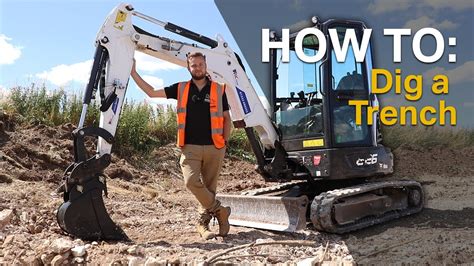 how to trench an excavator